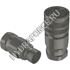 FFH Быстроразъемные соединения / БРС с плоским торцом ISO 16028, резьба BSP, ниппель "папа" (Faster, Италия)